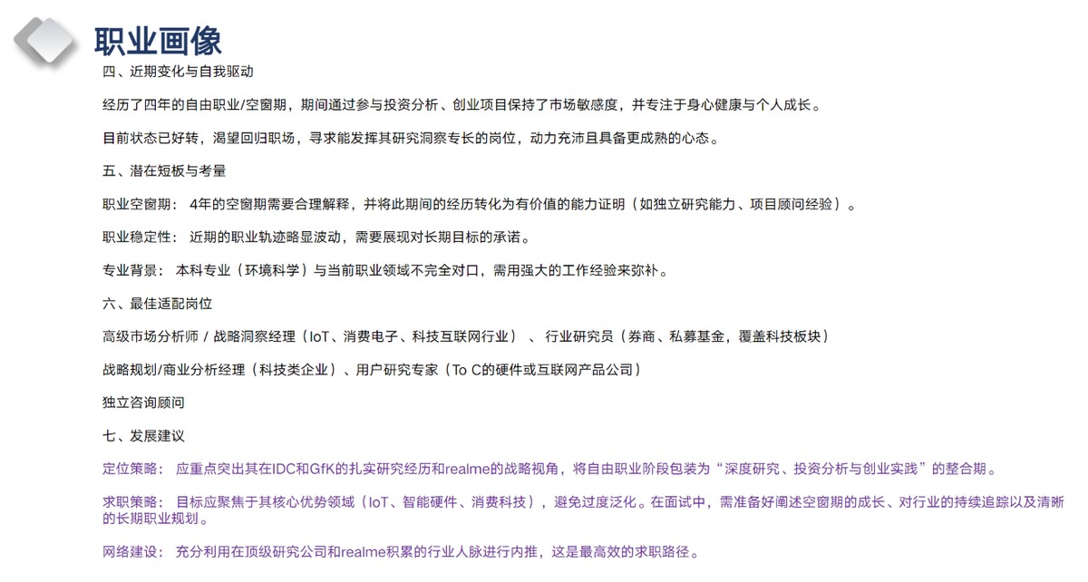 职业画像：短板与发展建议